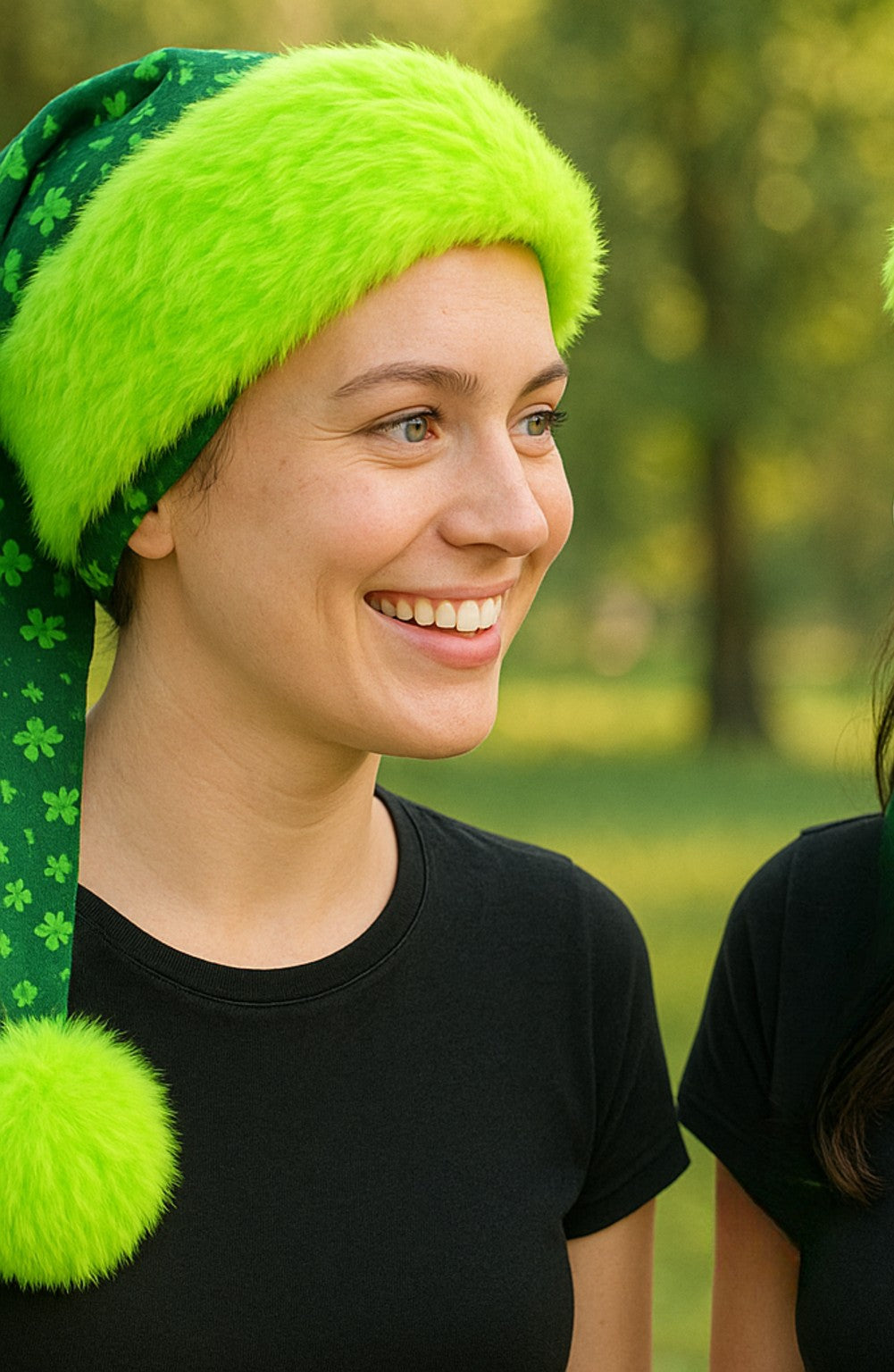 Green Clovers Hat with Green