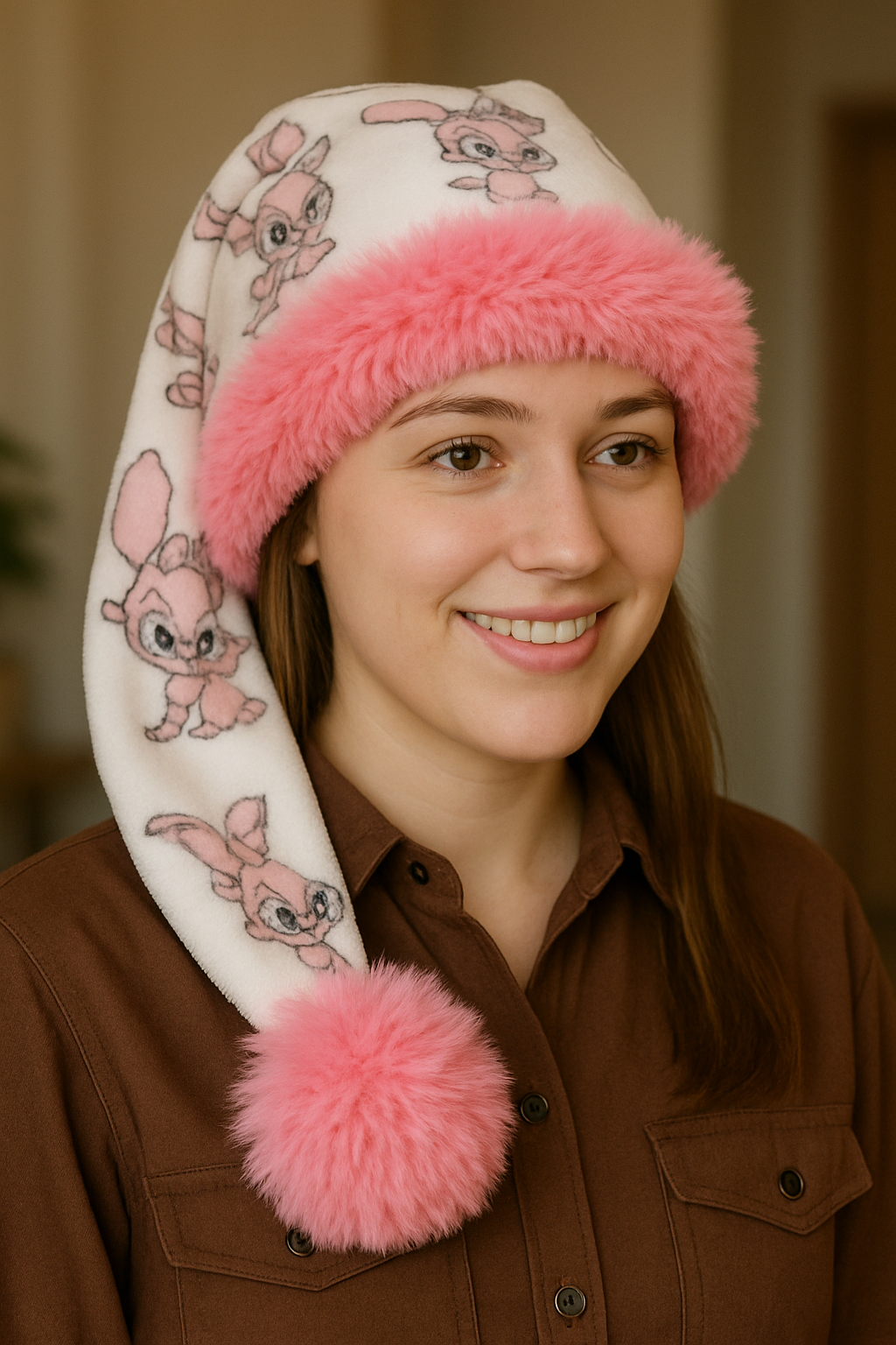 Stitch's Angel Hat with Pink